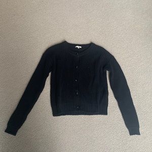 a balck splendid xs button down sweater